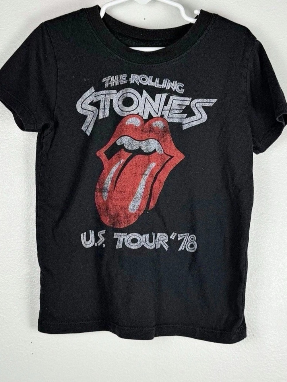 The Rolling Stones U.S. Tour '78 Graphic Tee Boys 5T Black & Red